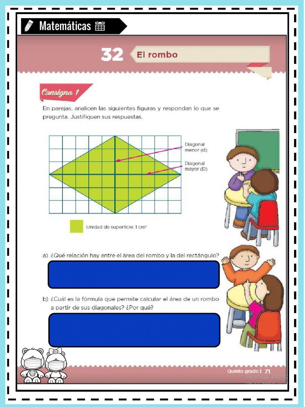 Área rombos y romboides