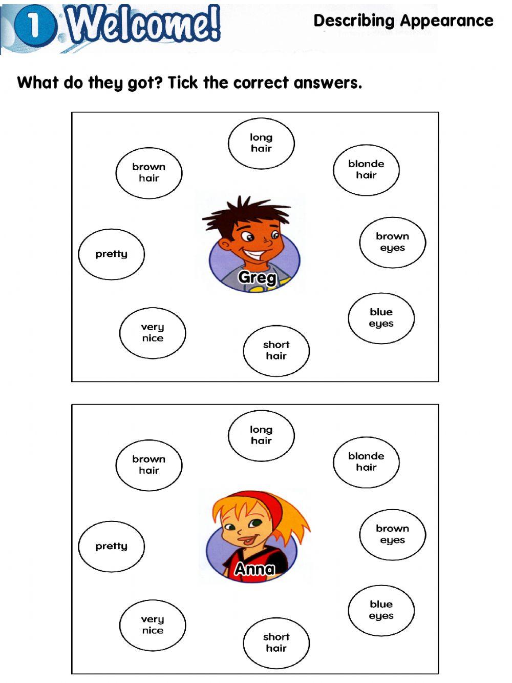 Module 1: Describing Appearance