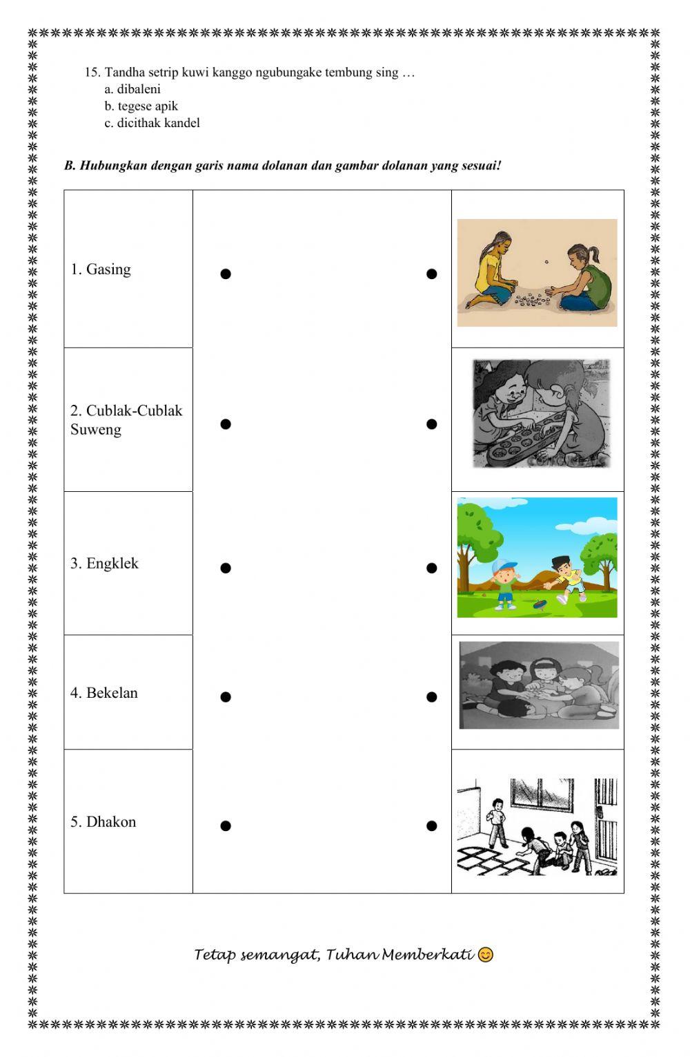 Penilaian Harian Bahasa Jawa