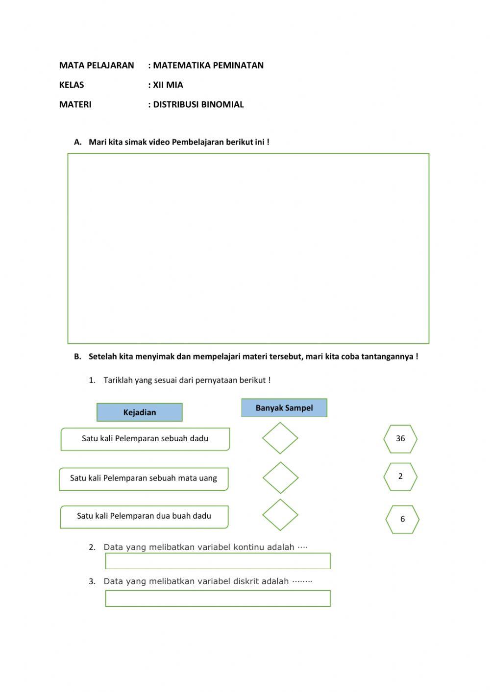 Distribusi Peluang Binomial