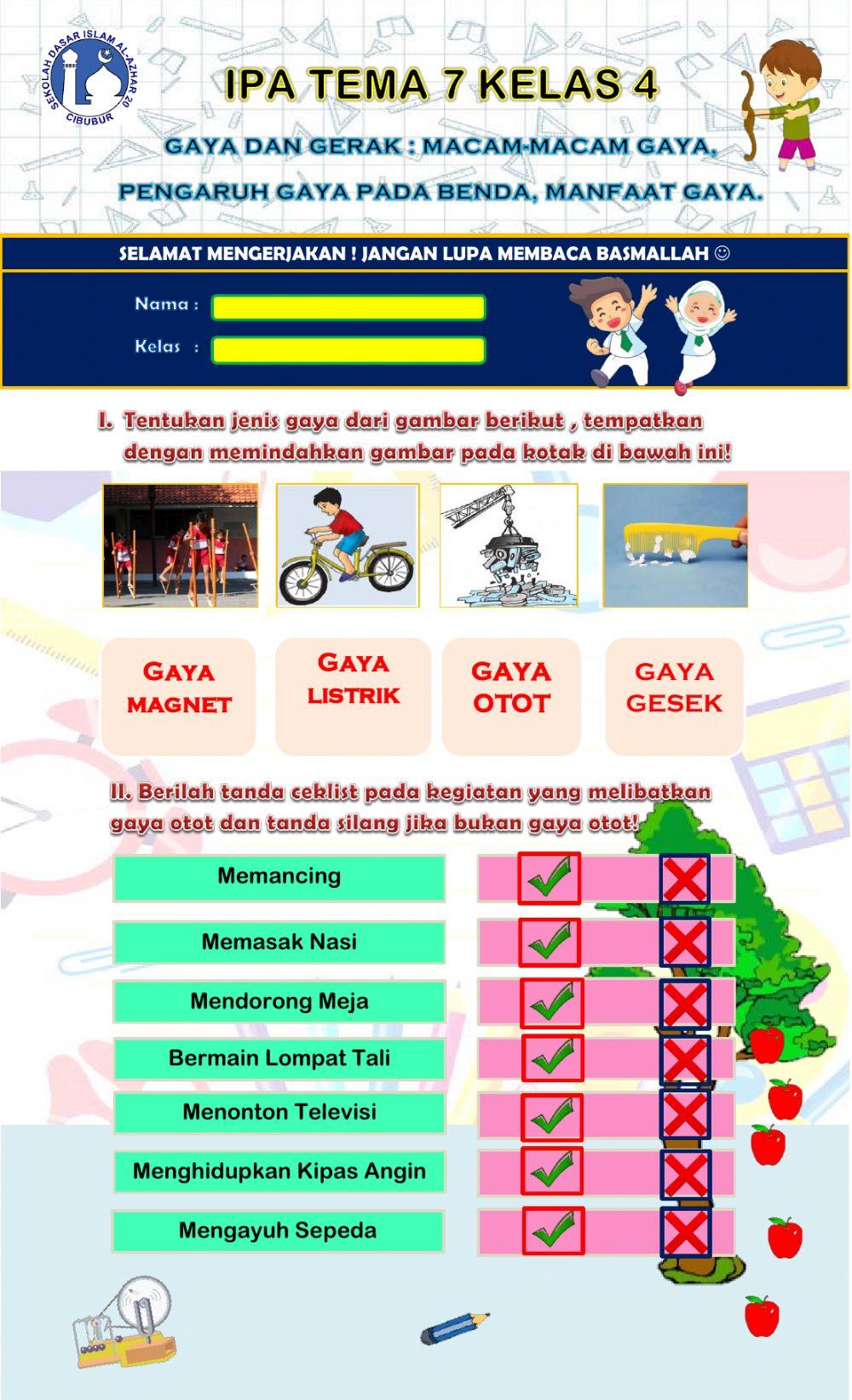 Tema 7 Kelas 4 -GAYA-