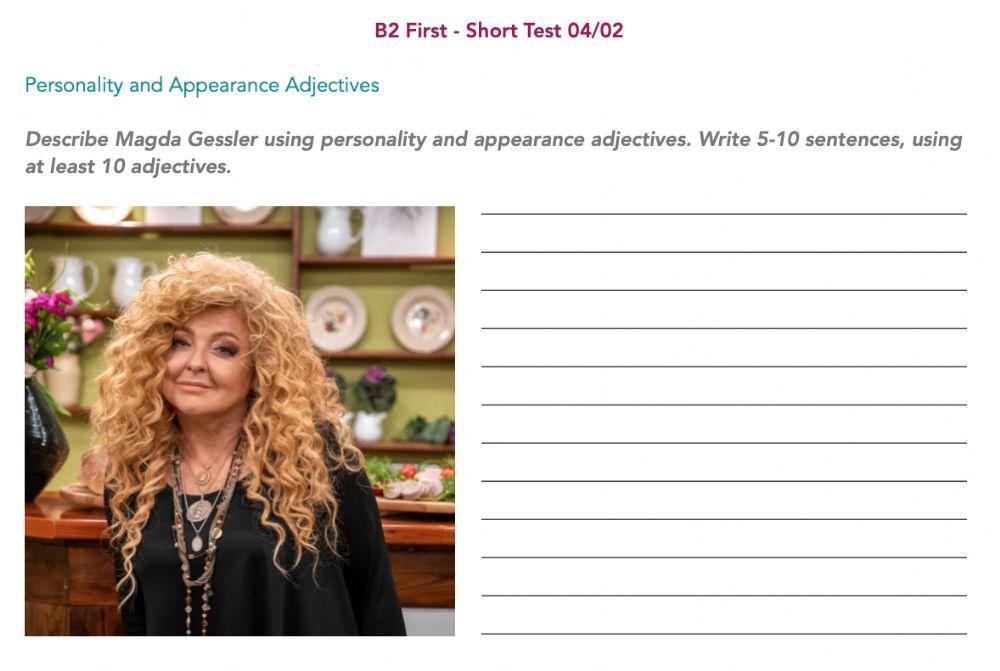 B2 First Short Test 04-02