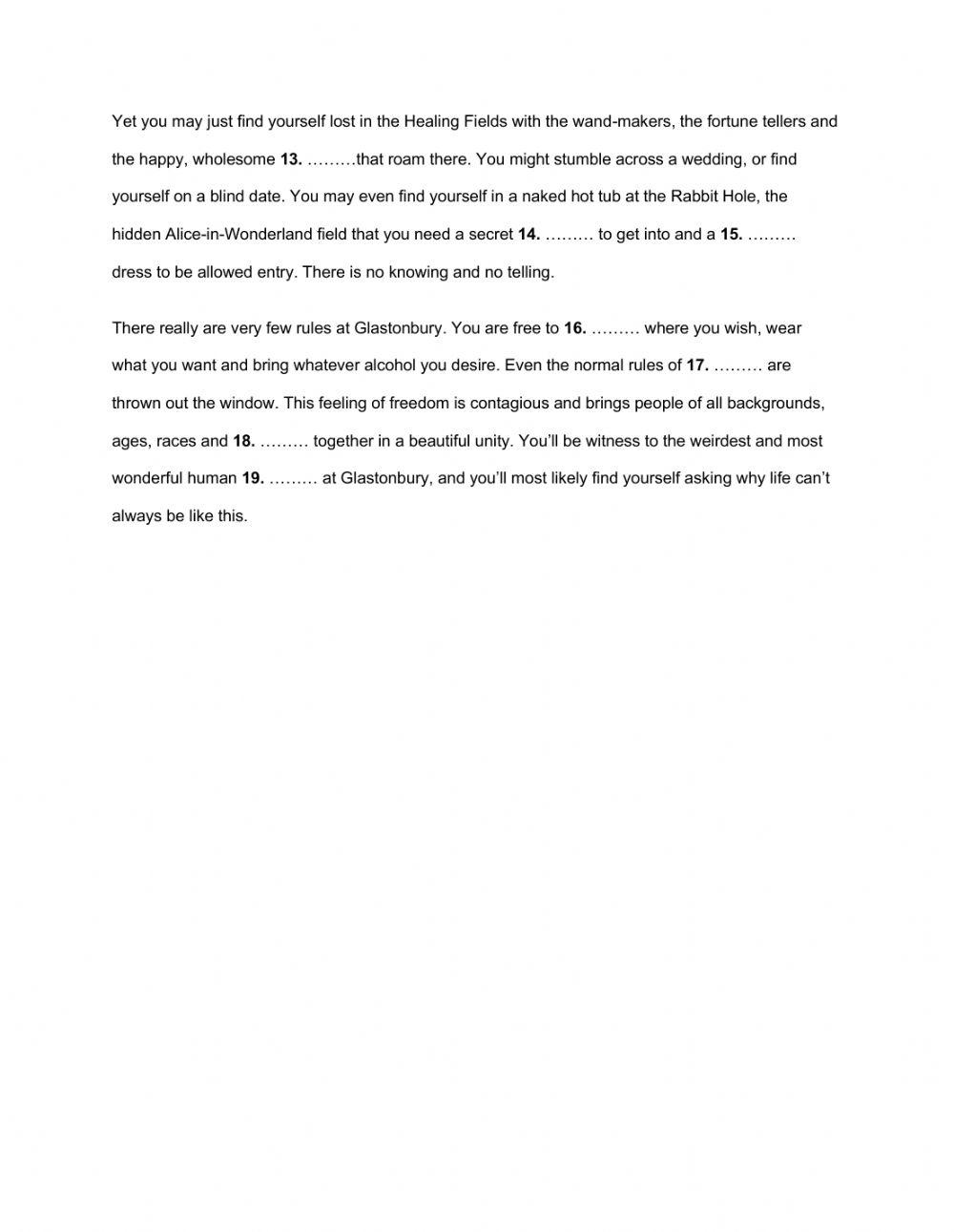 Festivals and celebrations