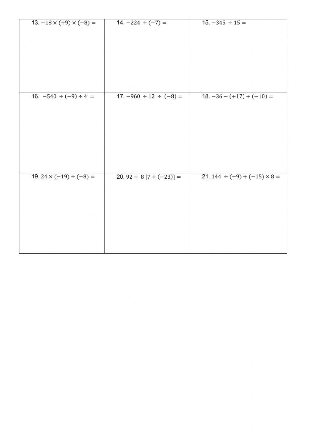 Operasi asas aritmetik integer