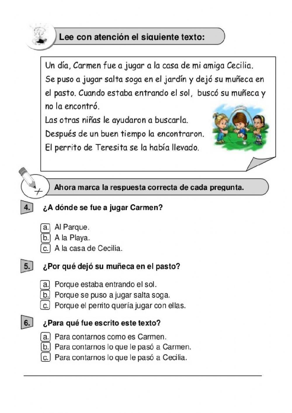 Comprensión de textos