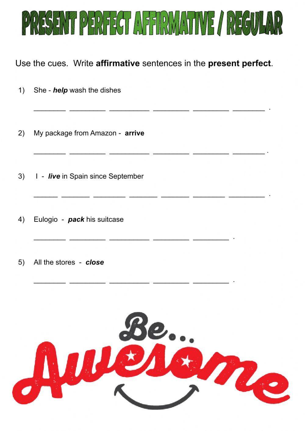 Present Perfect Affirmative