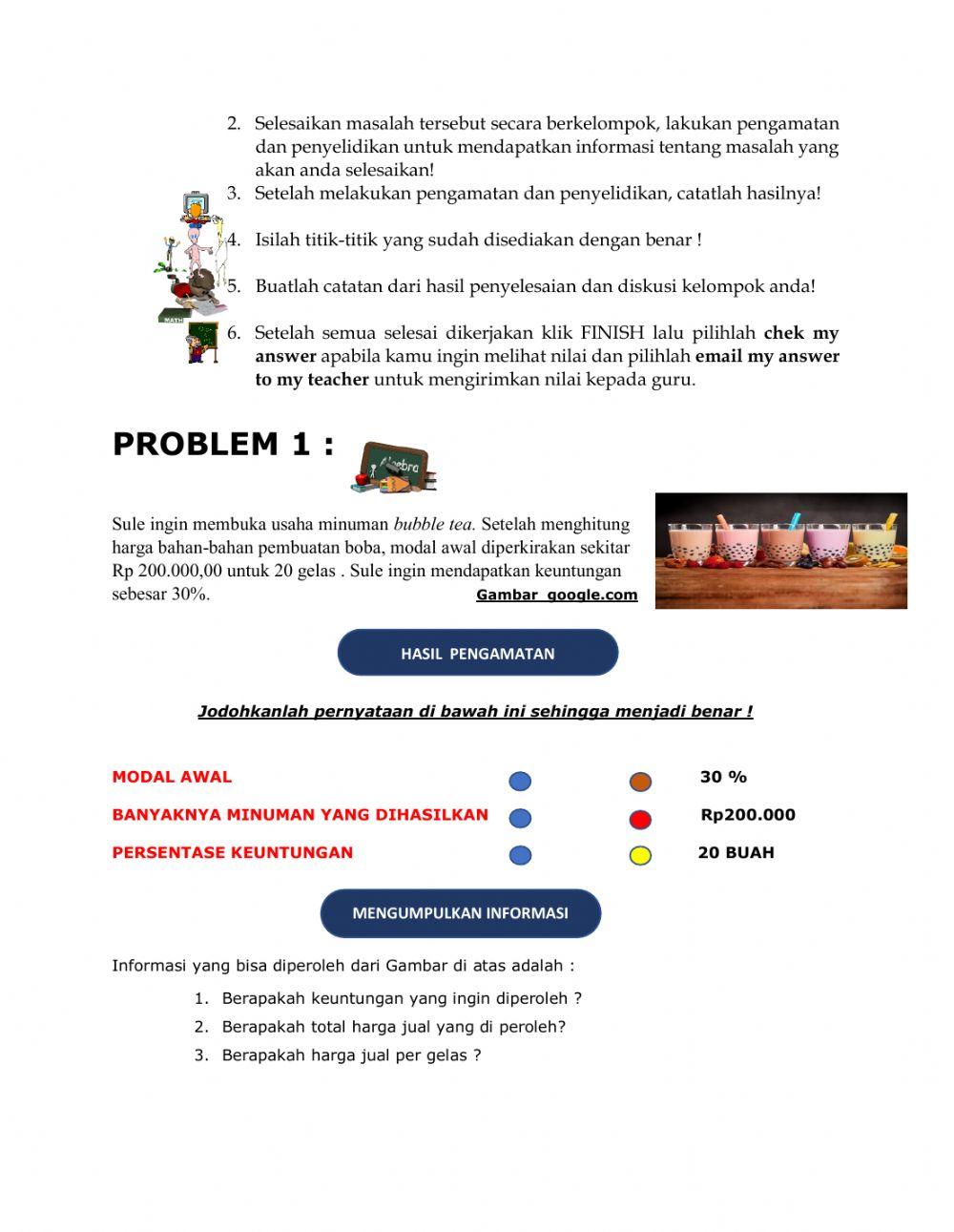 LKPD Aritmatika sosial Jual beli