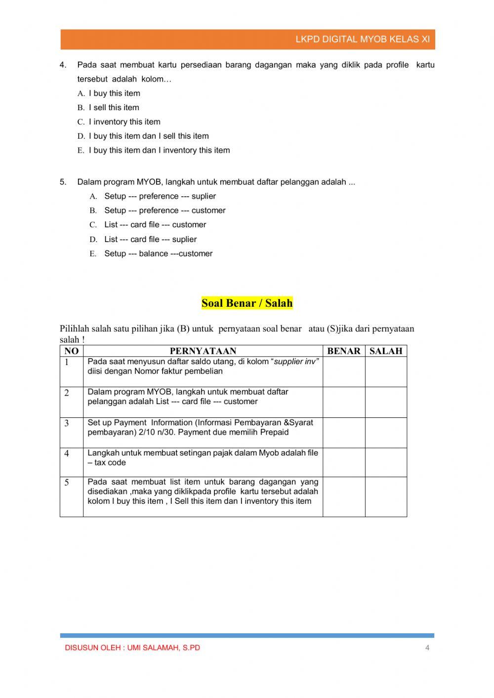 LKPD Kom.Akuntansi -Kartu Piutang dan Utang-