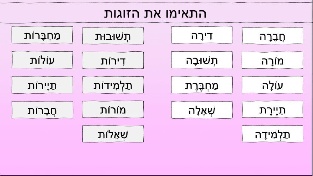 יחיד רבים מטרה 5