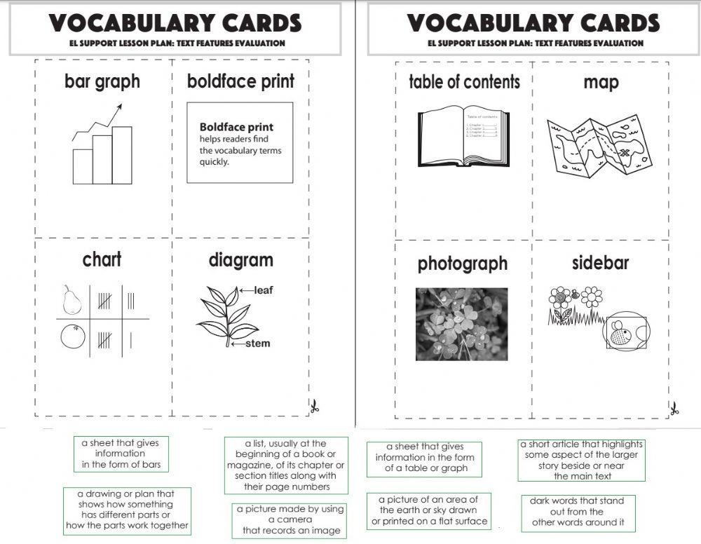 Text Features free online activity | Live Worksheets