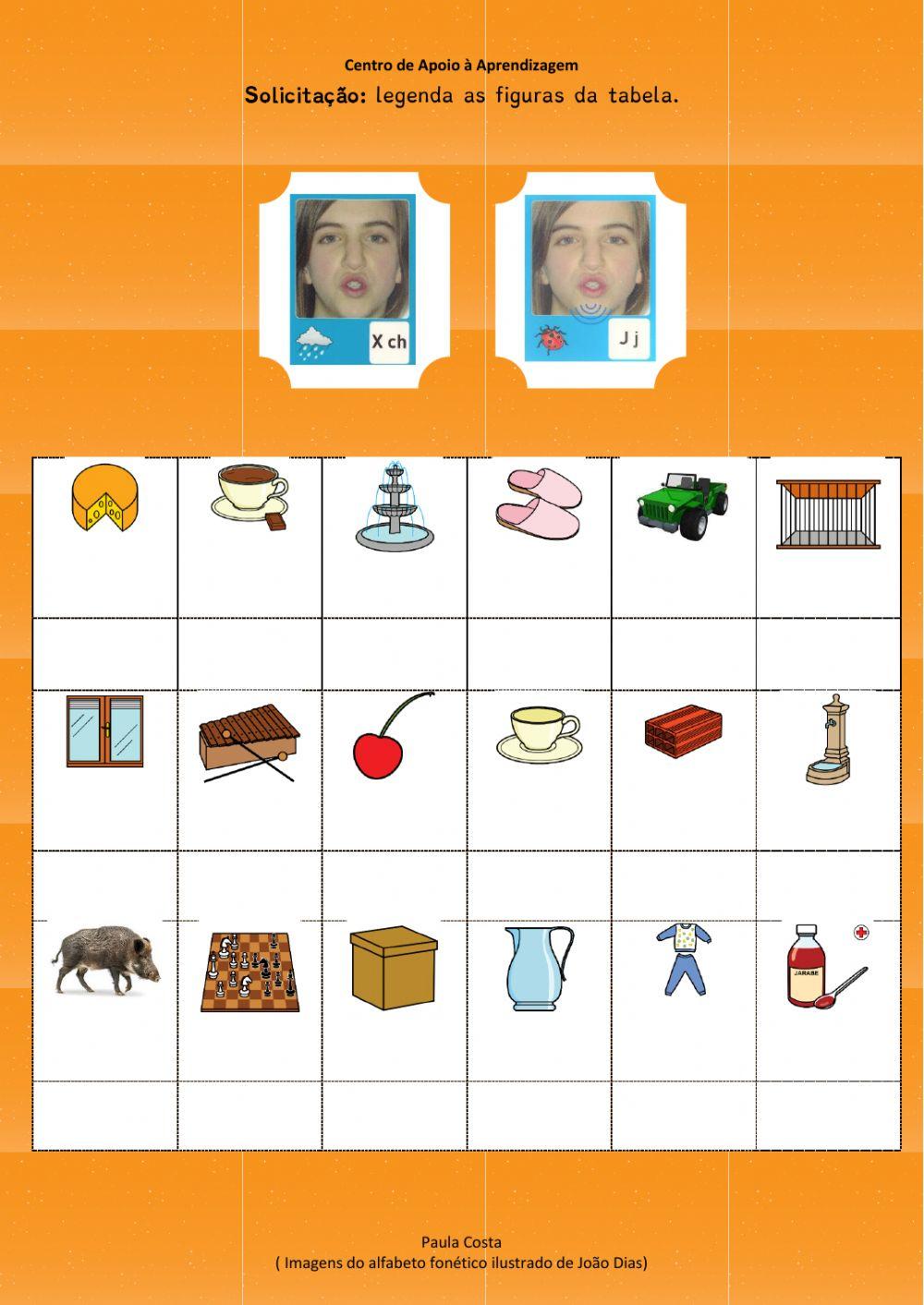 Discriminar valores fonológicos (-j- -x-)