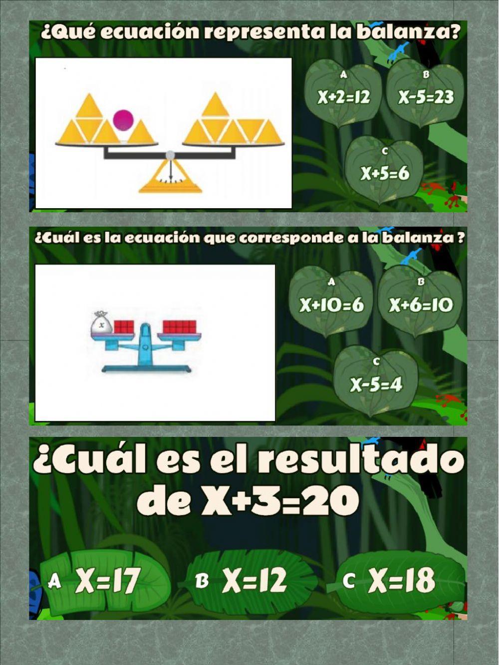 Ecuaciones de primer grado