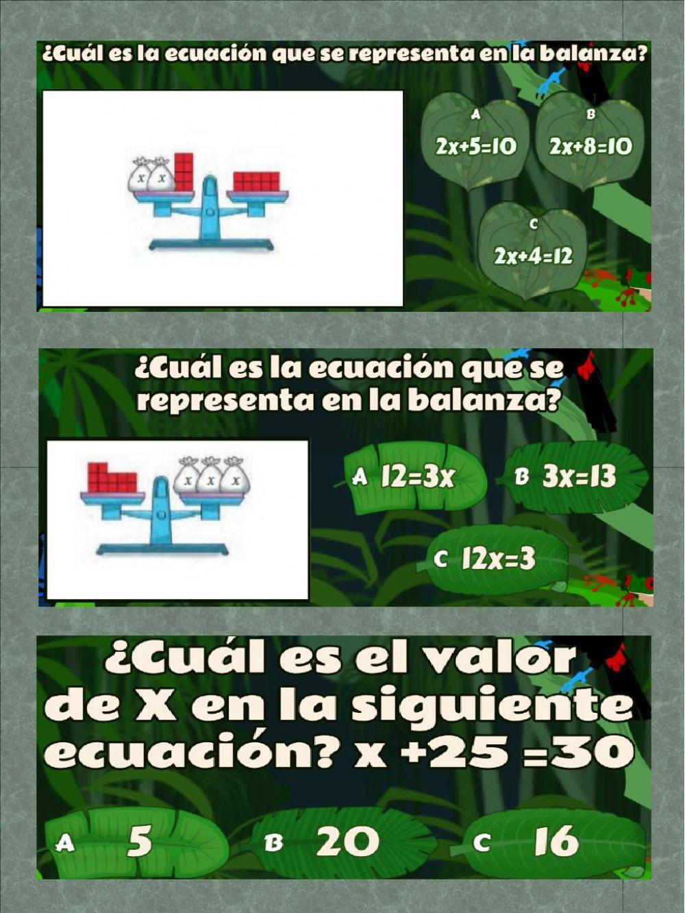 Ecuaciones de primer grado