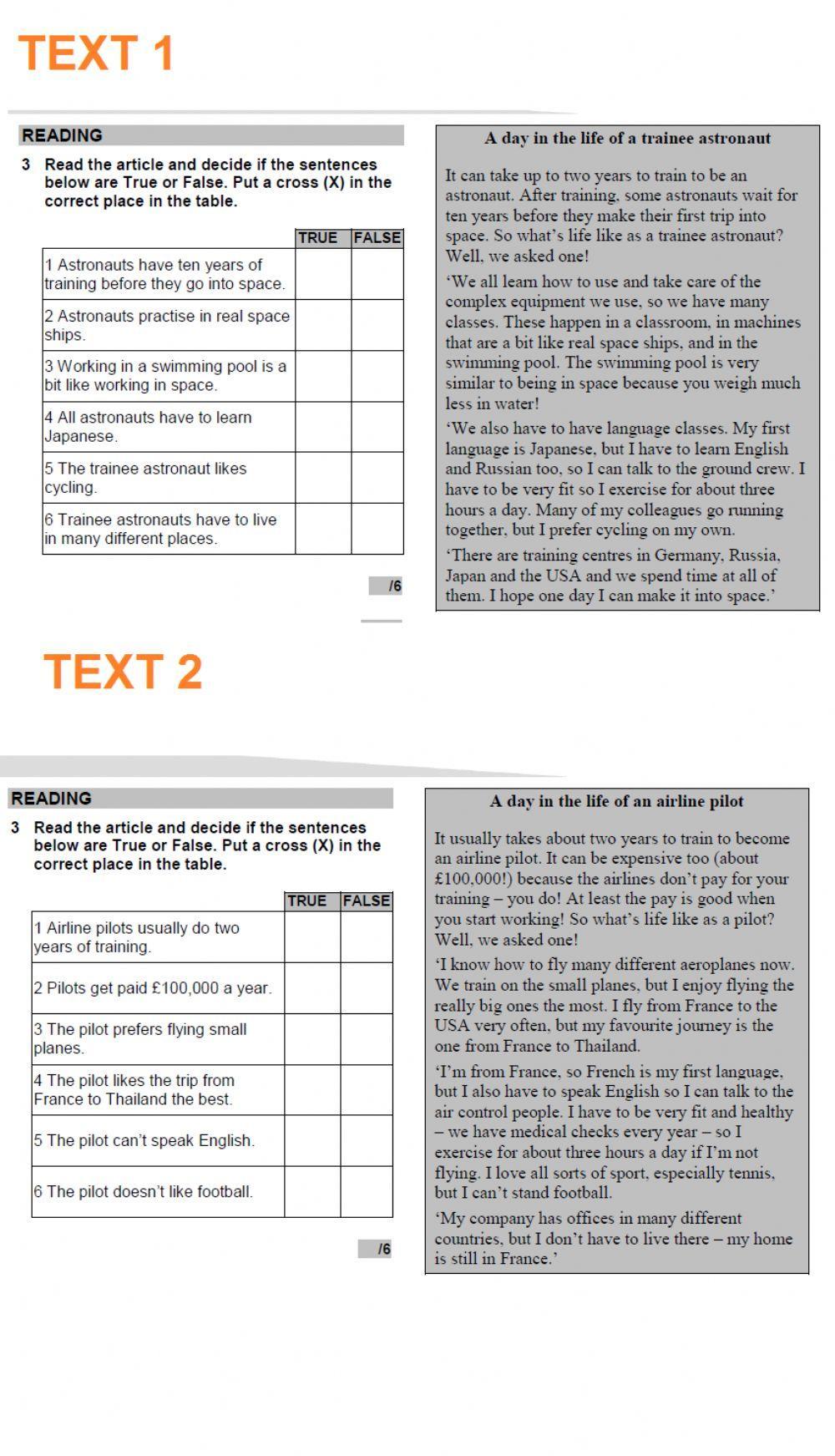 2. Wider World 1. Unit 3.Reading