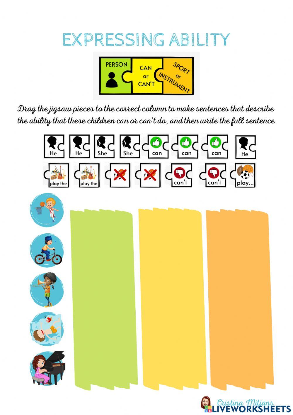 future ability worksheets