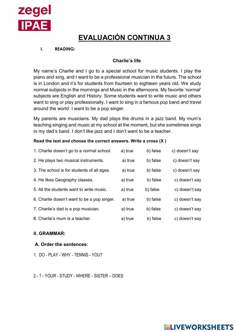 Esl 1 Worksheet Live Worksheets Esl 1 Worksheet Live Worksheets