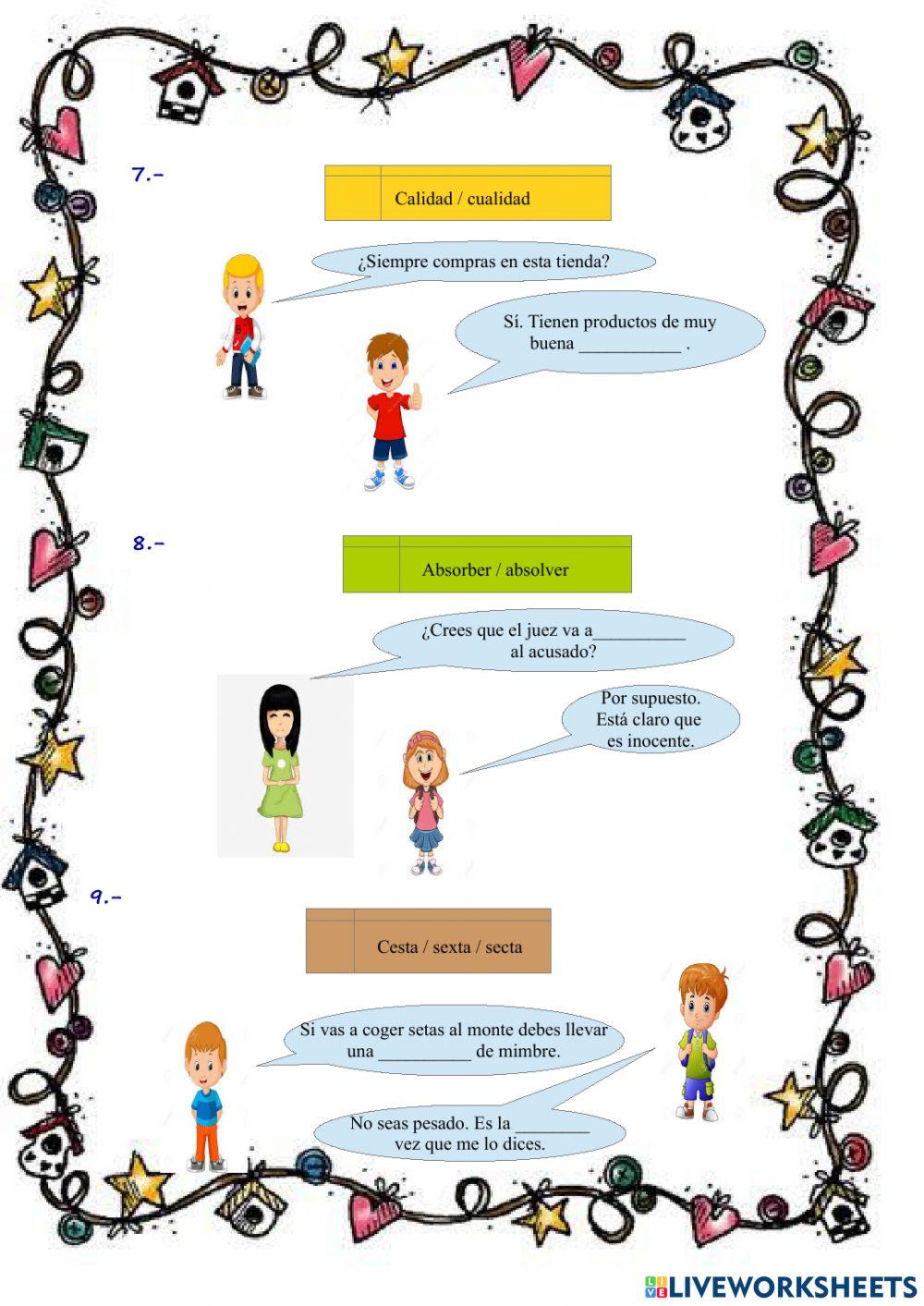 Trabajamos con el diccionario (ficha nº 2 )