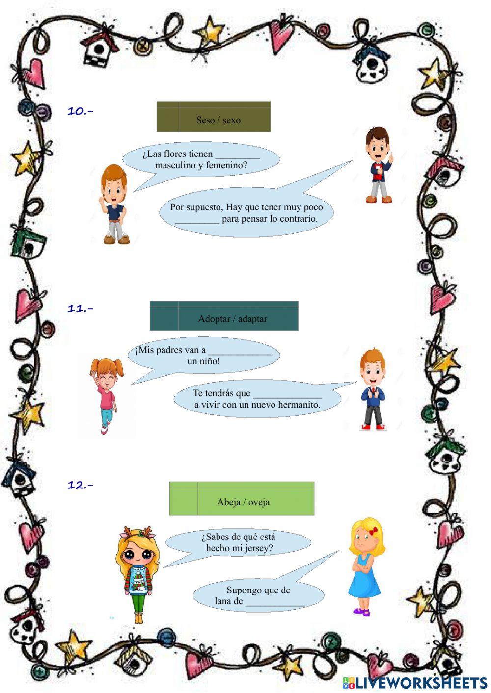 Trabajamos con el diccionario (ficha nº 2 )