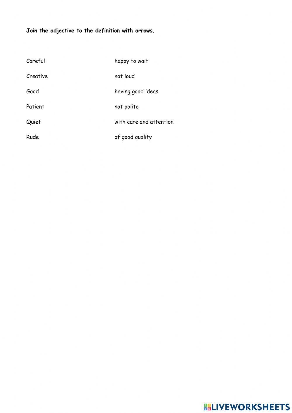 Adjectives and adverbs