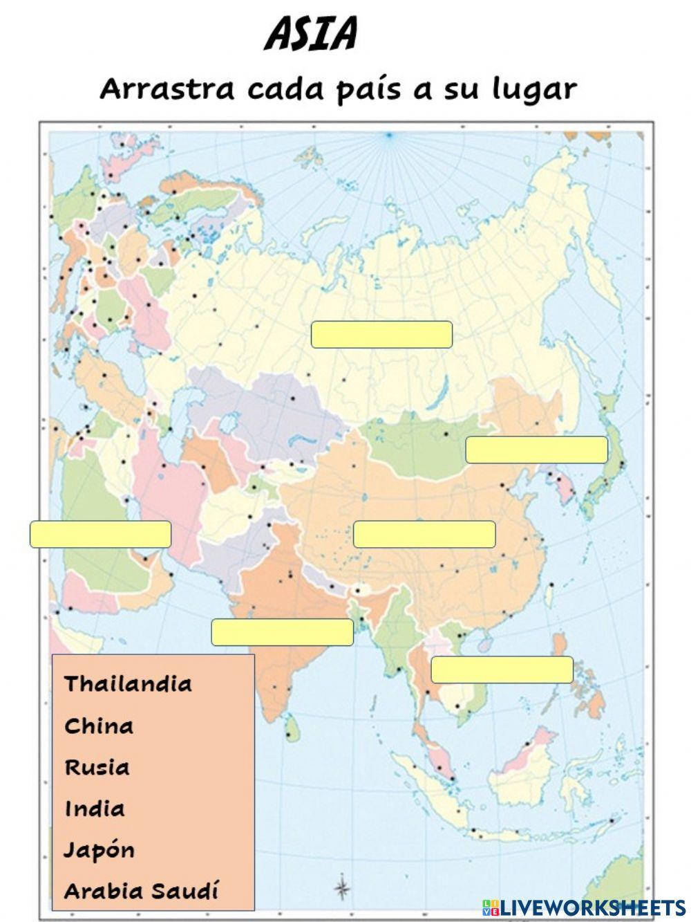 Mapa Asia Político