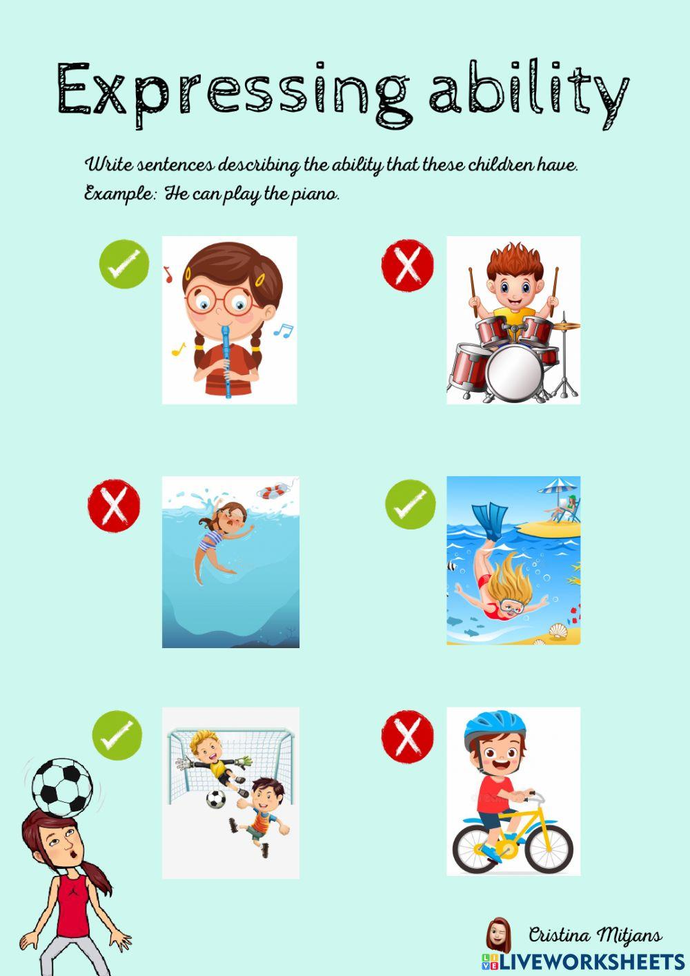 ability grammar worksheets