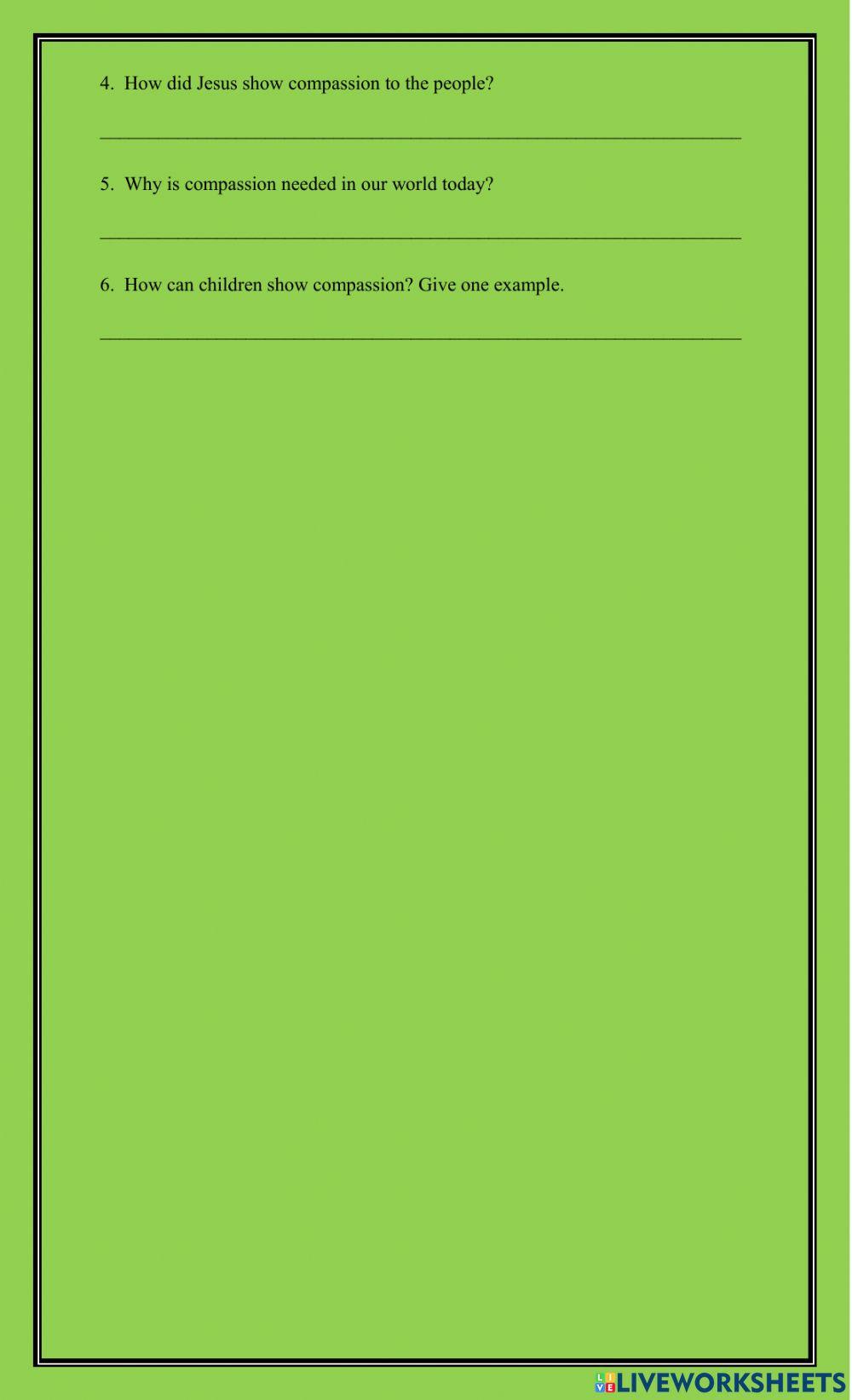 Growing with Values - Compassion