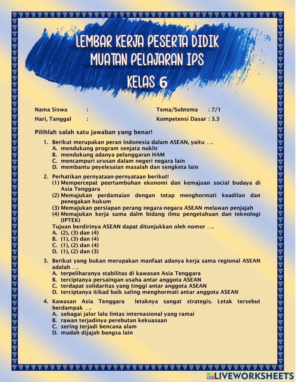 LKPD IPS KD 3.3 Kelas 6 T7 ST1