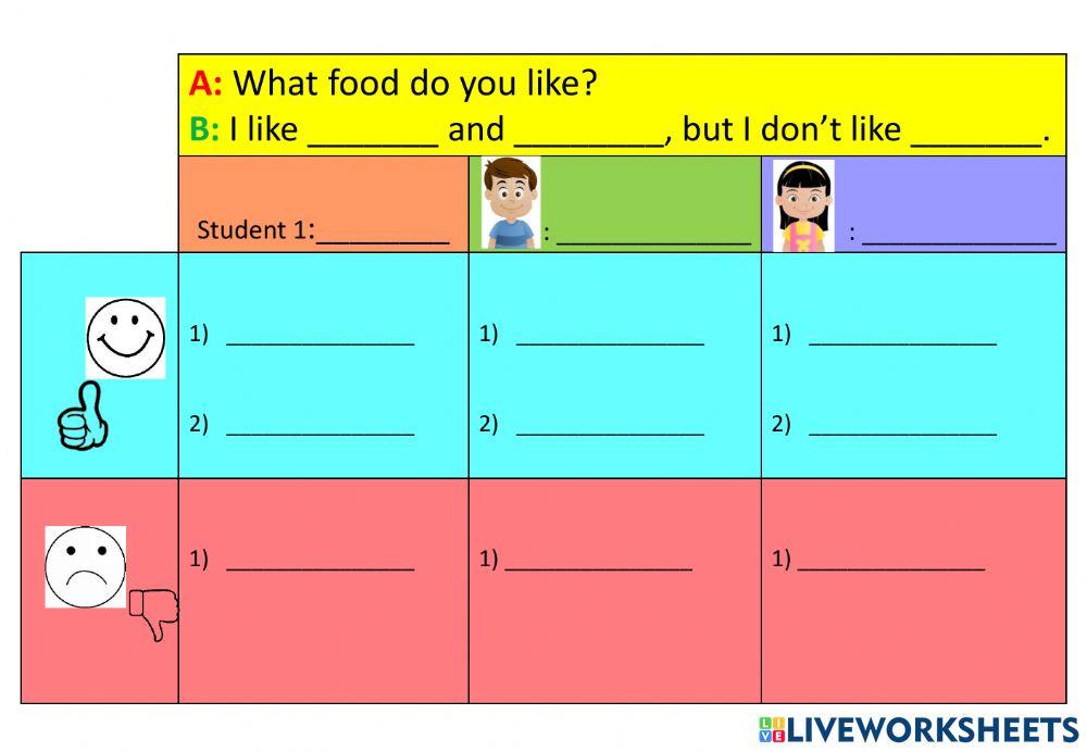 JR05-I like fruit -like vs don't like