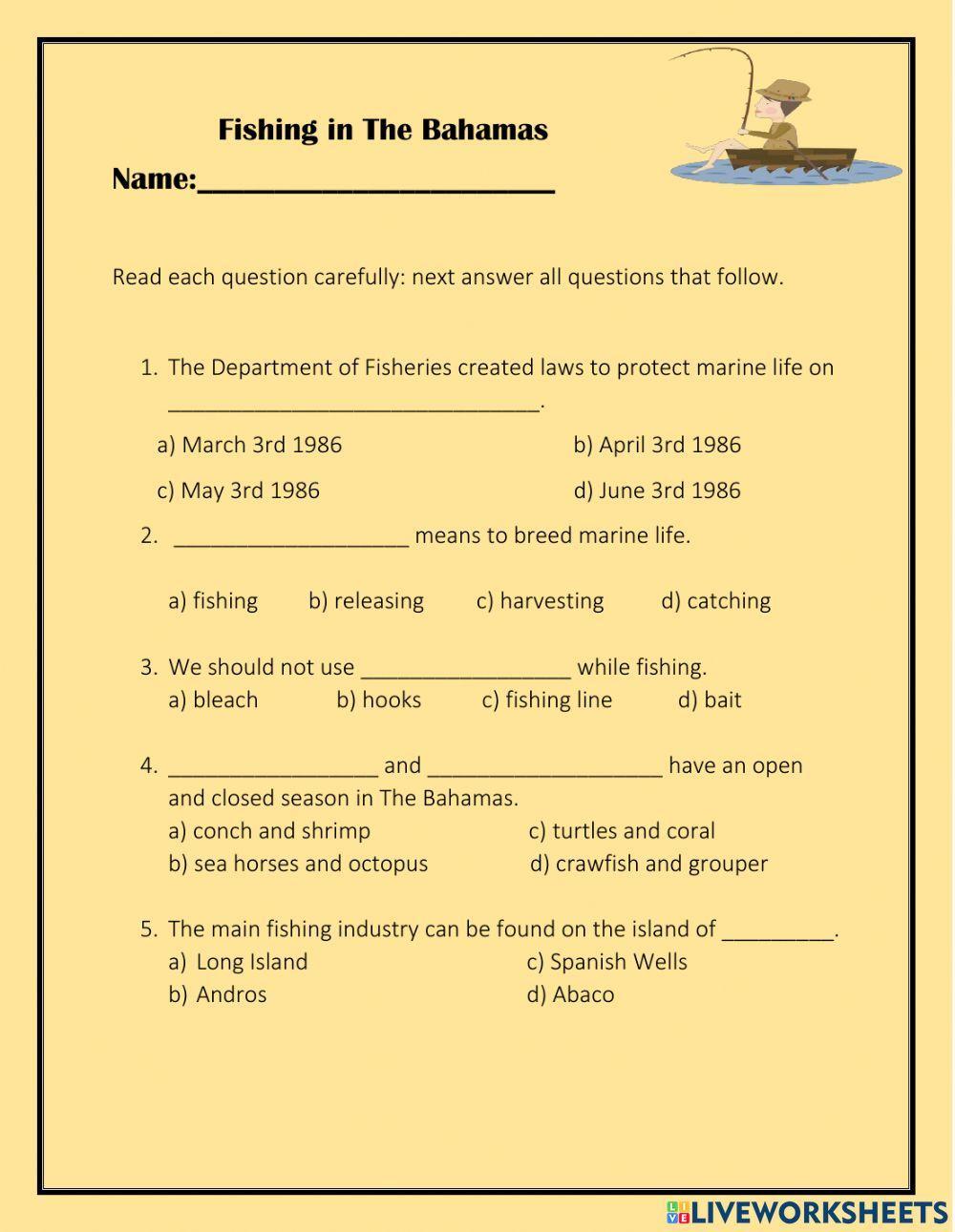 Fishing in The Bahamas