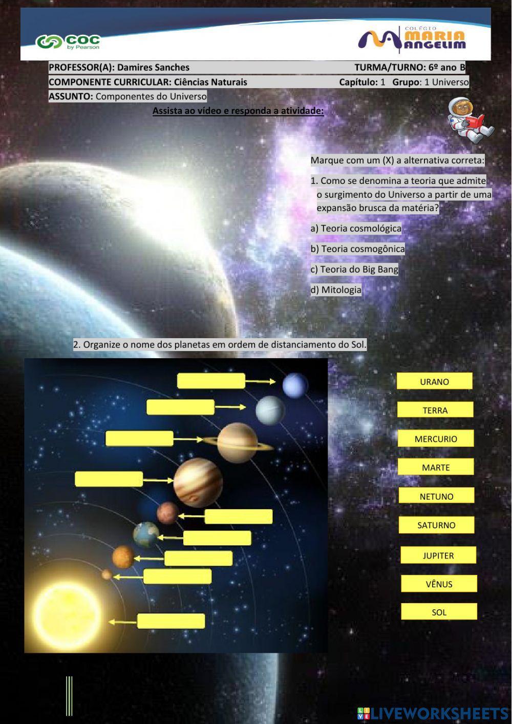 Componentes do Universo