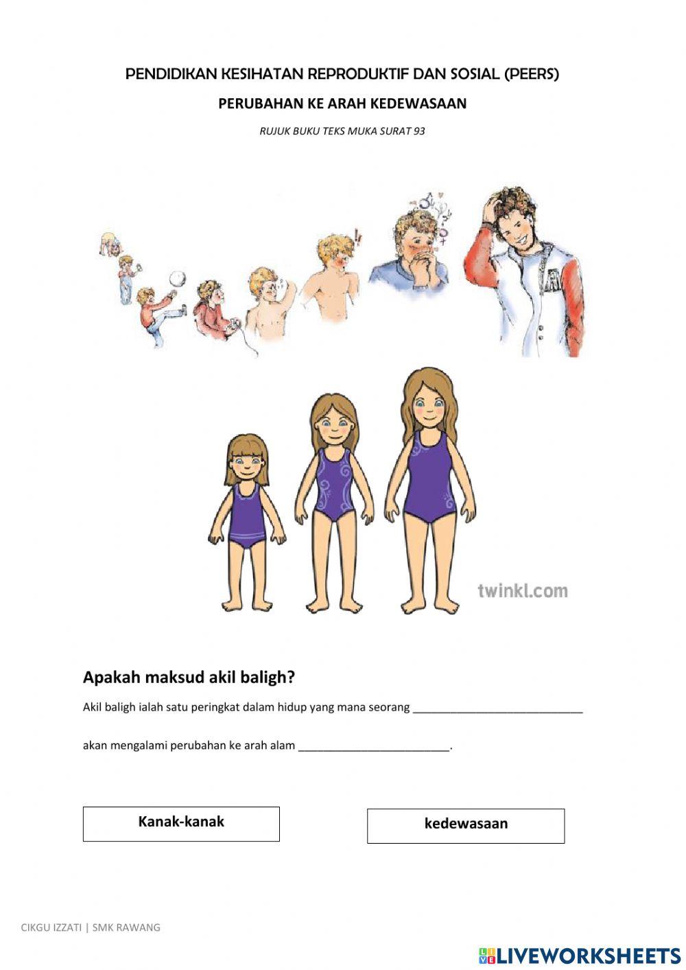 Pendidikan kesihatan reproduktif dan sosial (peers) perubahan ke arah kedewasaan