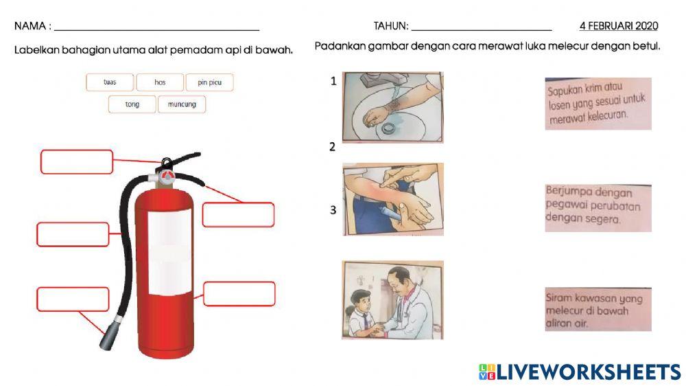 Langkah- langkah yang perlu diambil sekiranya berlaku kemalangan di bengkel