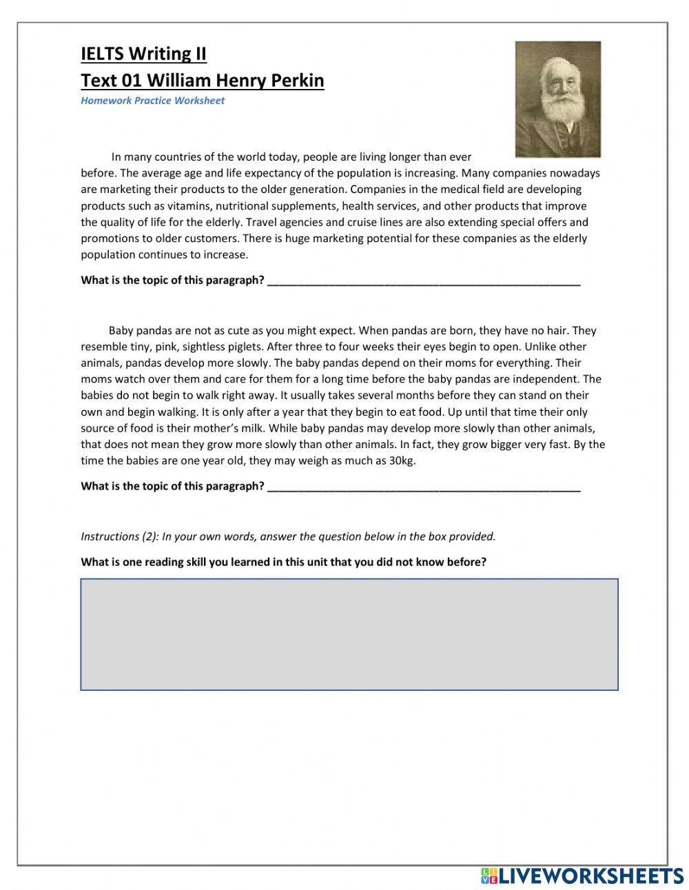 IELTS Text William Henry Perkin