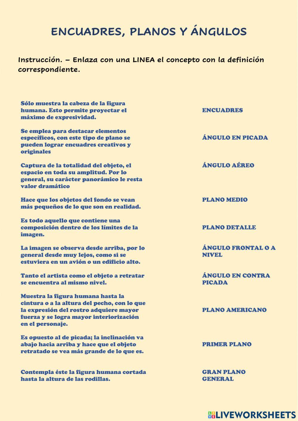 Encuadres, planos y angulos de visión