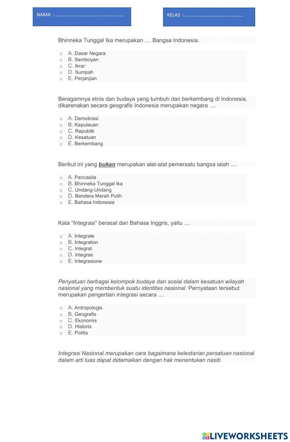 Bab 5 integrasi nasional