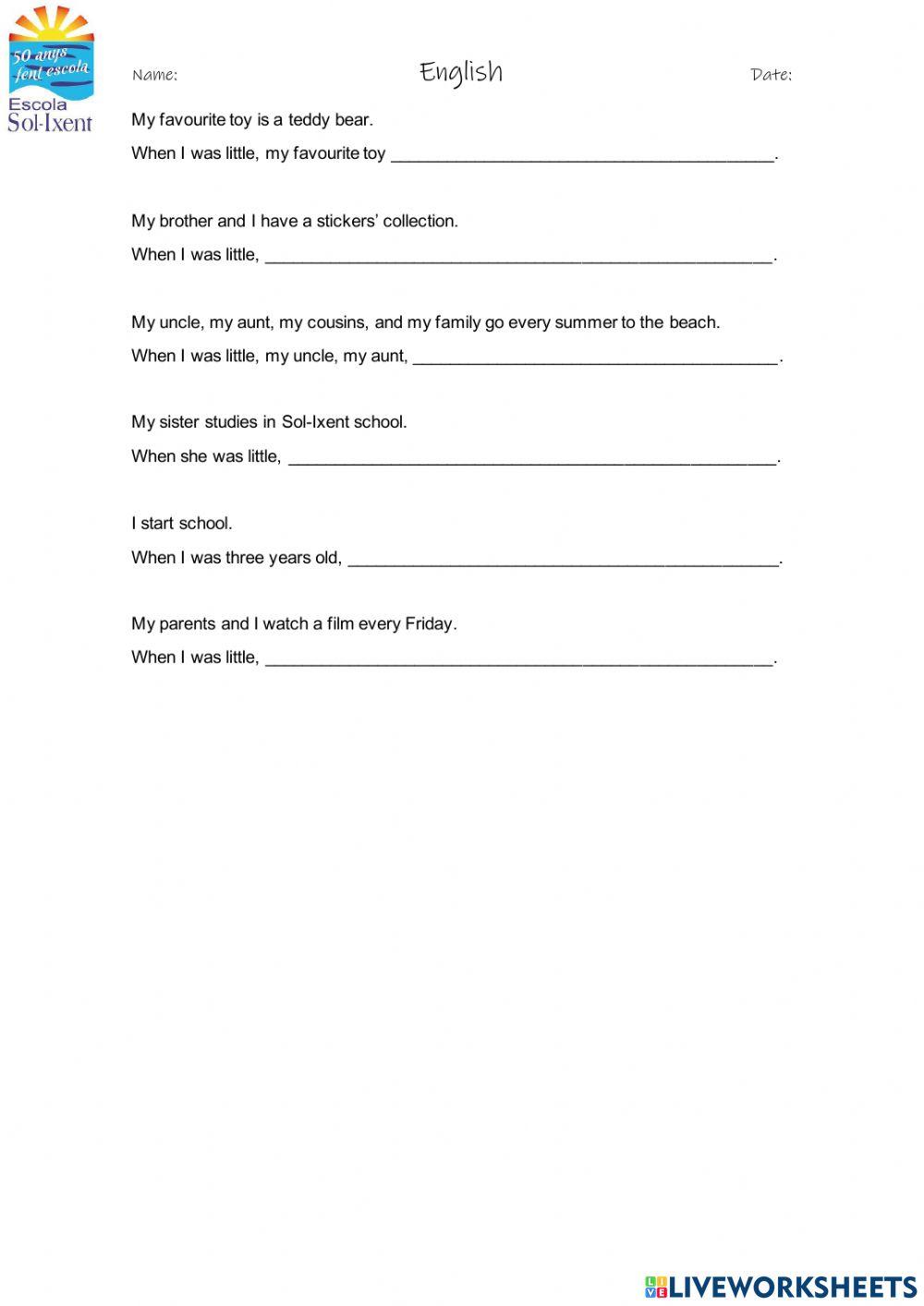 When I was little...