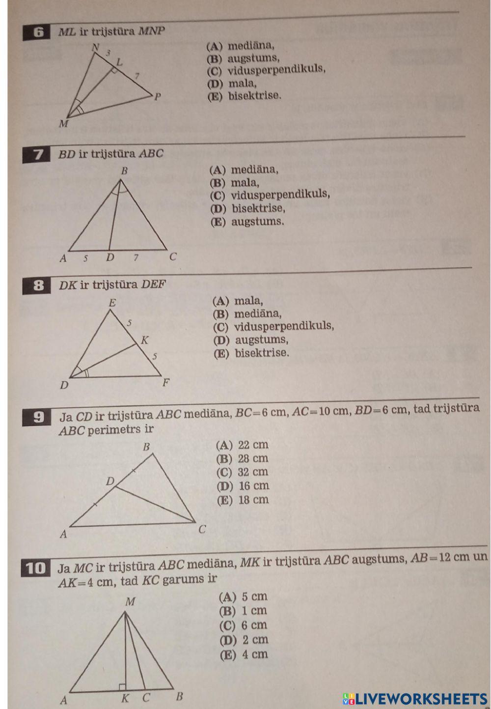 Trisjtūris un tā elementi