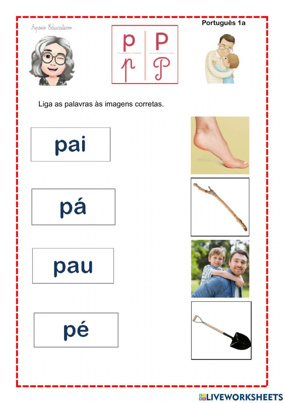 Consoantes (p, t, l, d)