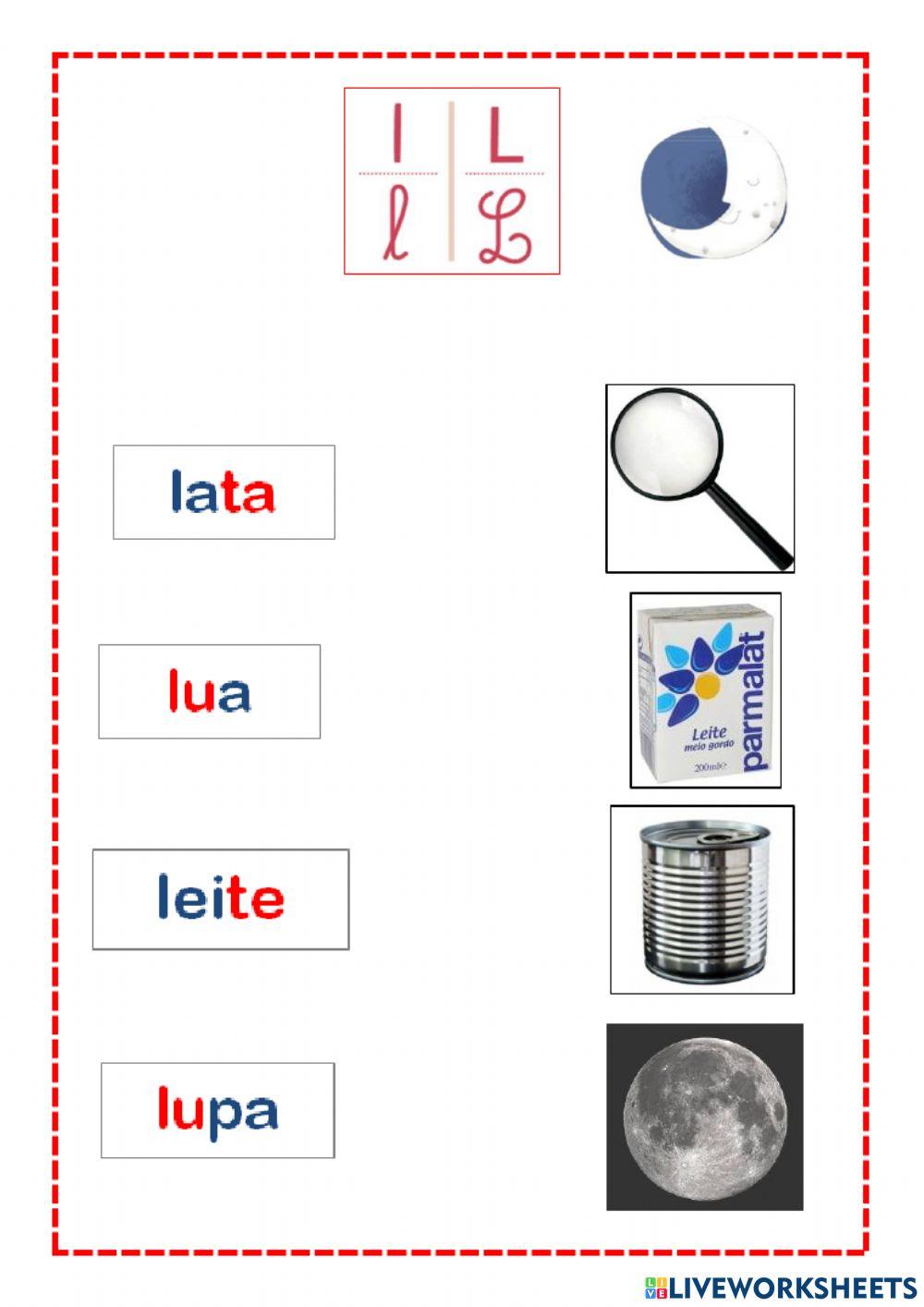 Consoantes (p, t, l, d)