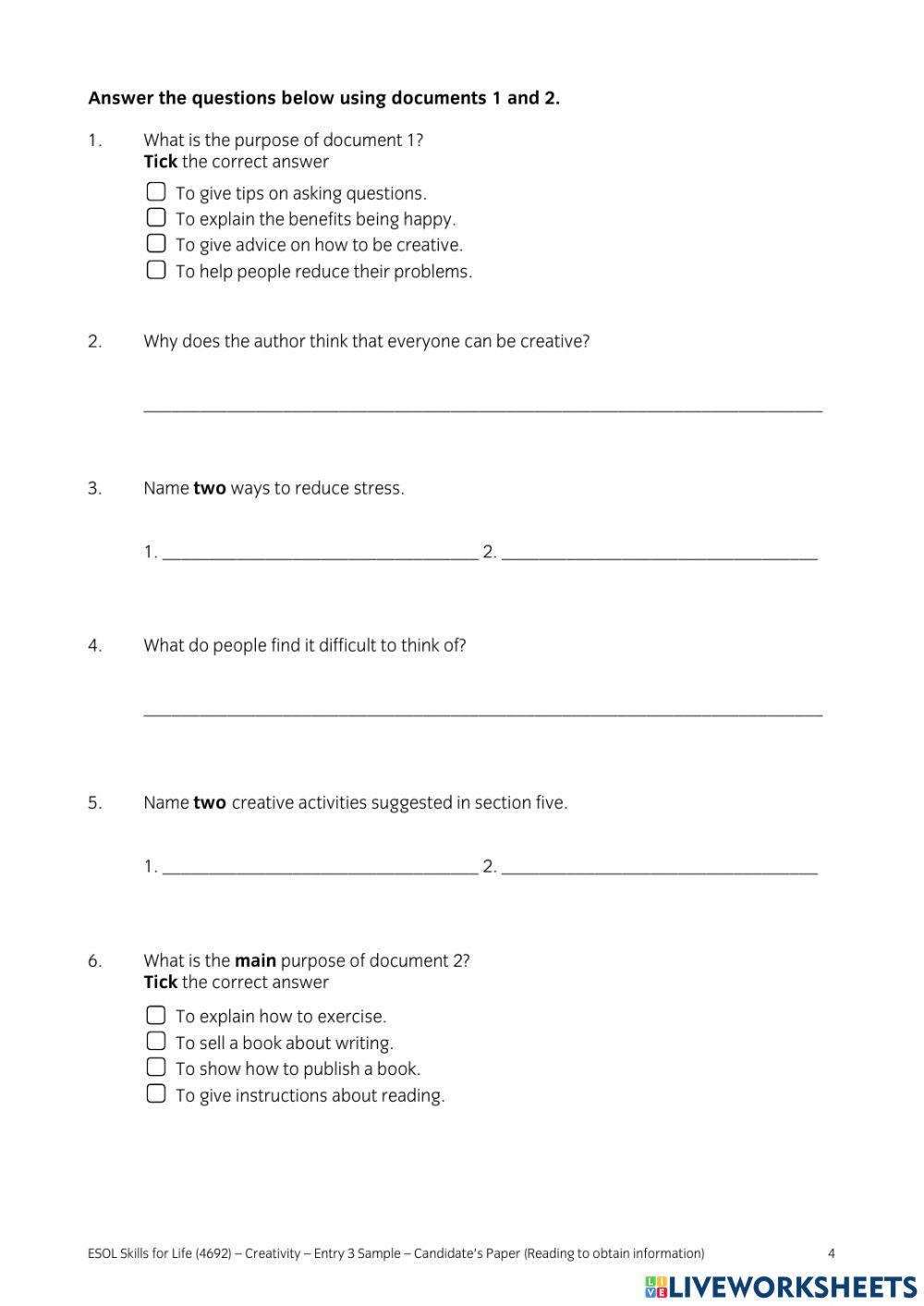 Entry 3 Reading - Creativity