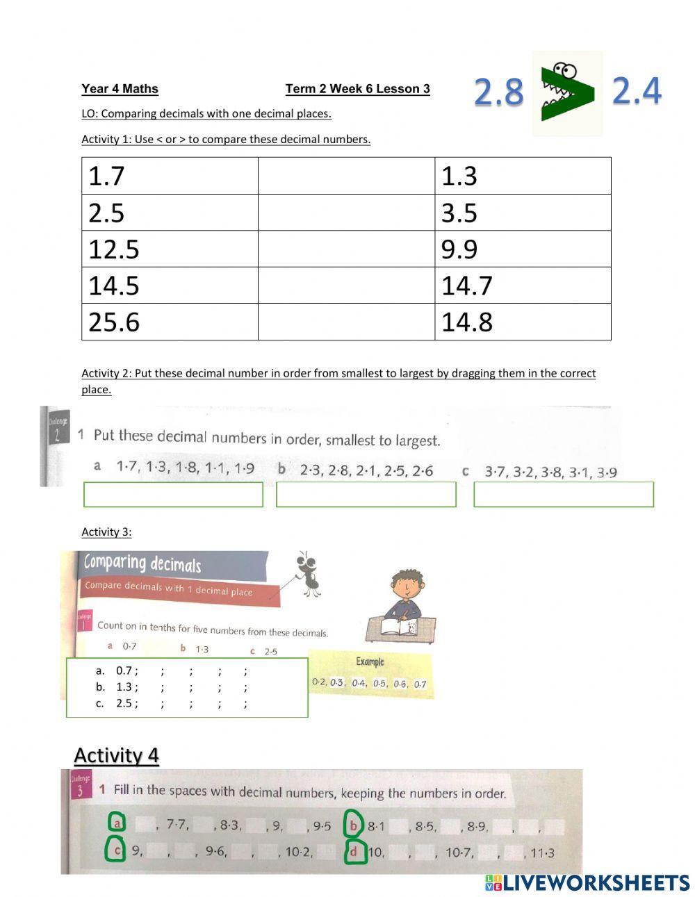 DIS Maths week 6 lesson 3