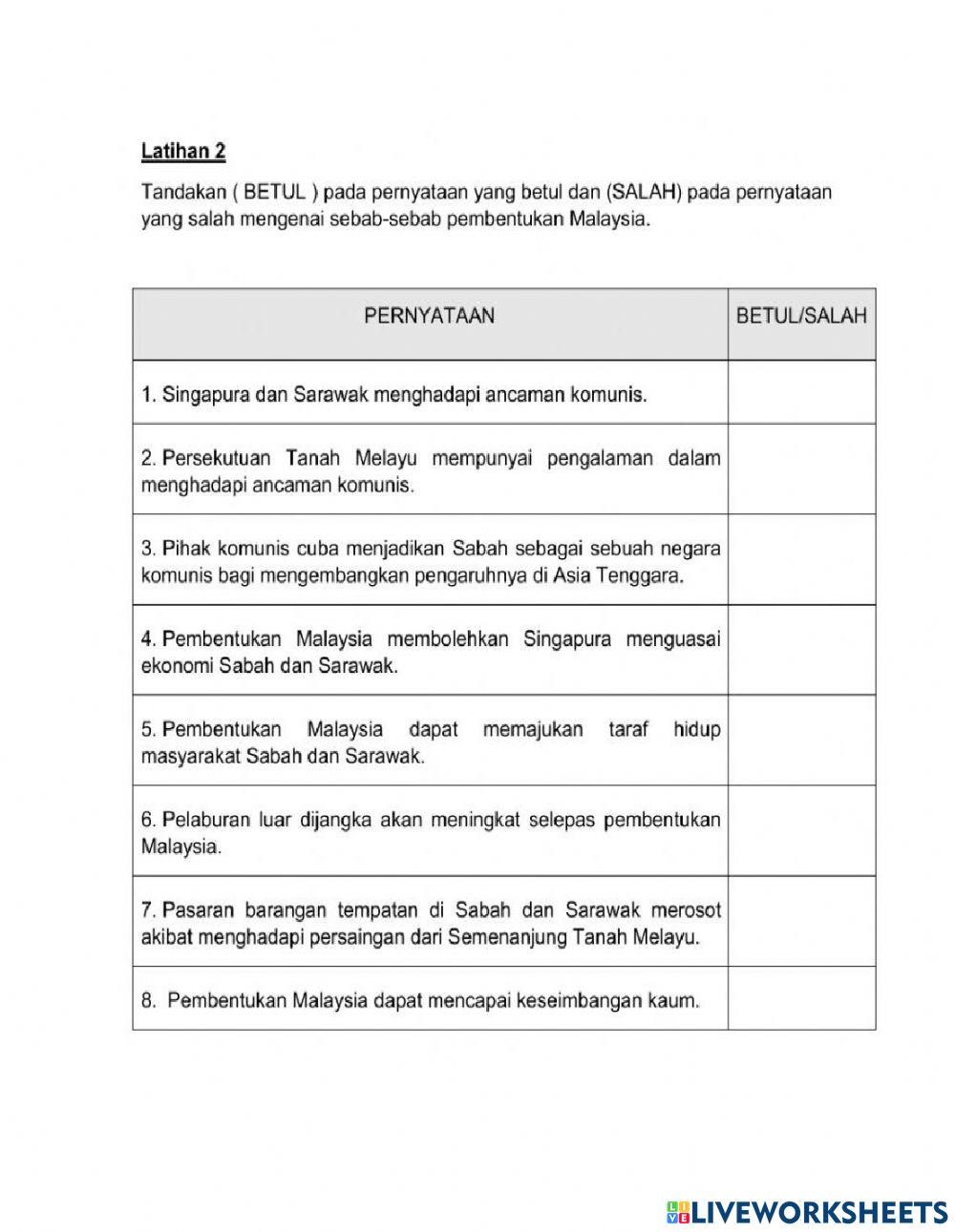 Sejarah Tahun 6