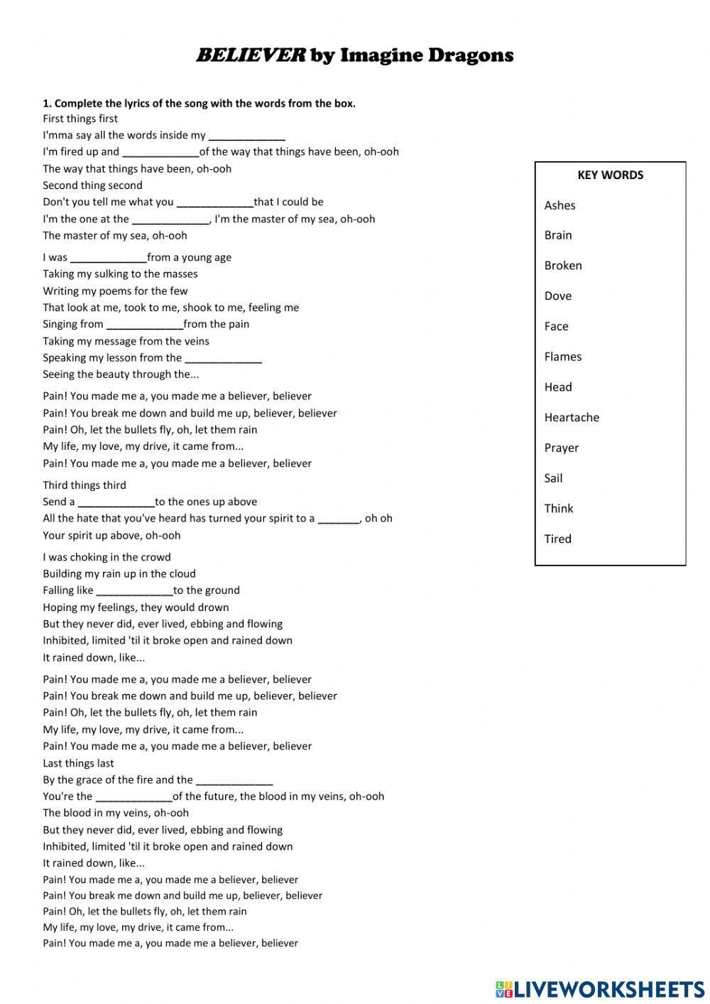 Believer - Imagine Dragons