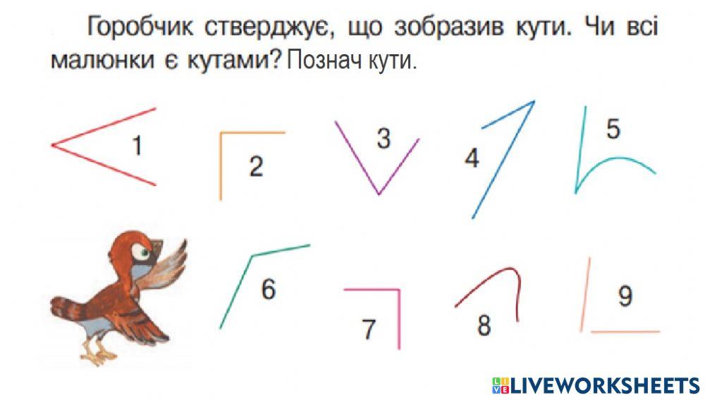 Знайомство з кутами