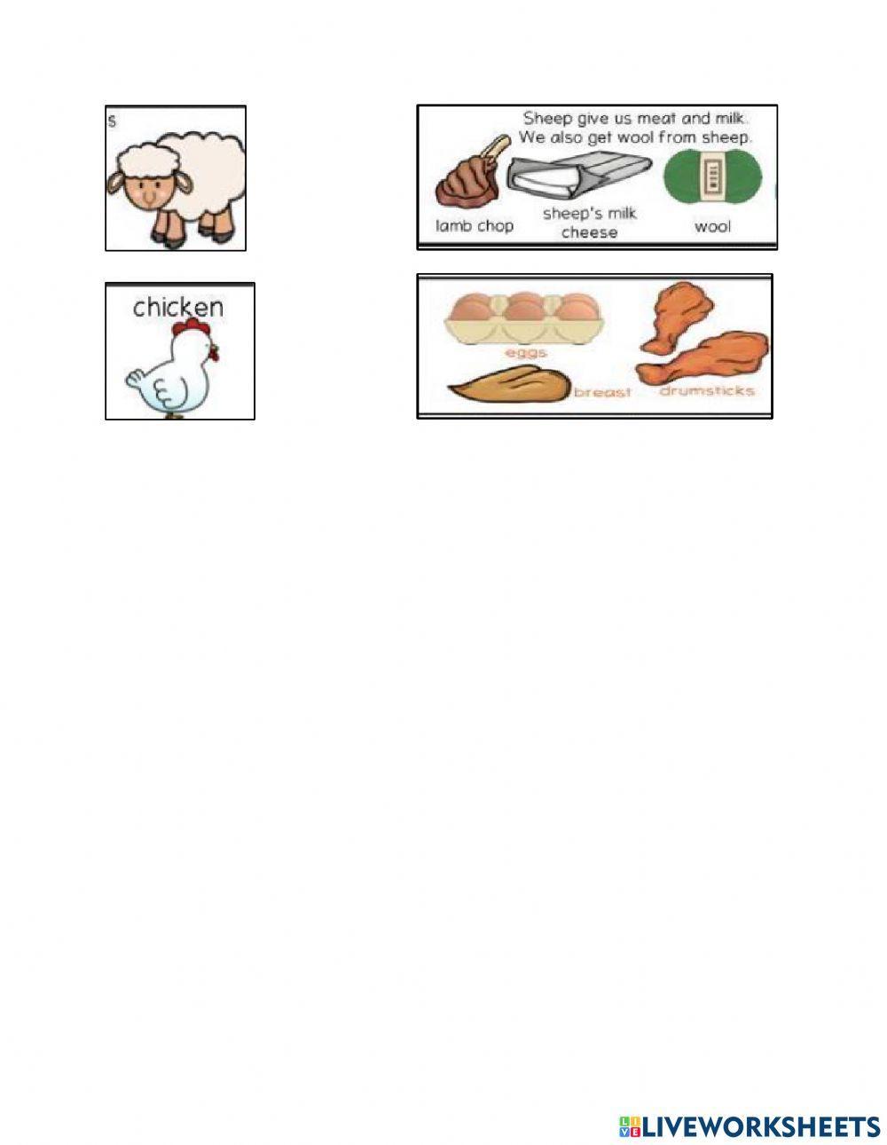 Farm animal products