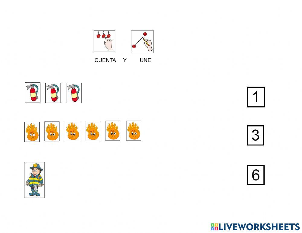 Los bomberos y el fuego