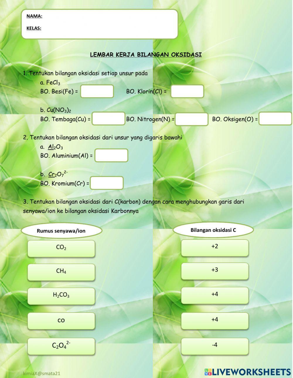 LK Bilangan Oksidasi