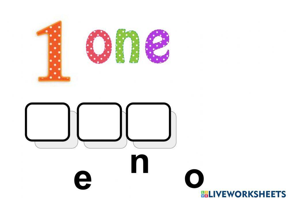 Number name practice 1