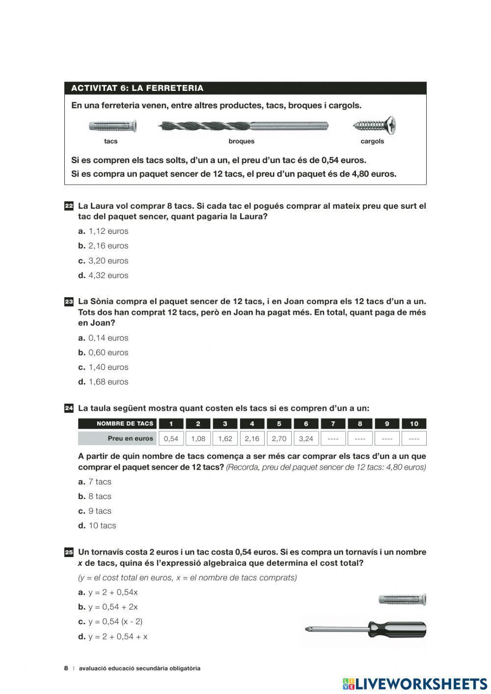 Competències Bàsiques Matemàtiques 2017