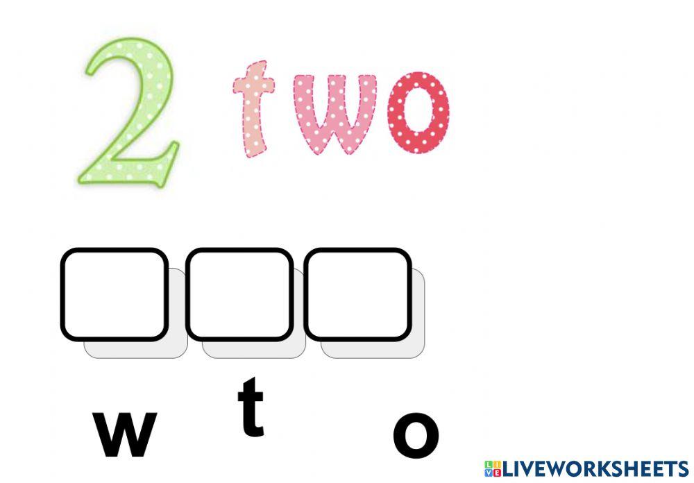 Number name practice 2